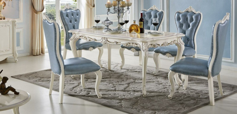 Mesa de comedor Grupo de mesas de madera Sala de estar Conjunto de comedor Diseño de mesas