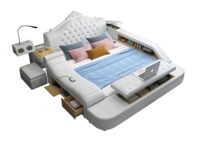 Cama multifuncional camas decoración cama matrimonial cama doble cama tapizada dormitorio