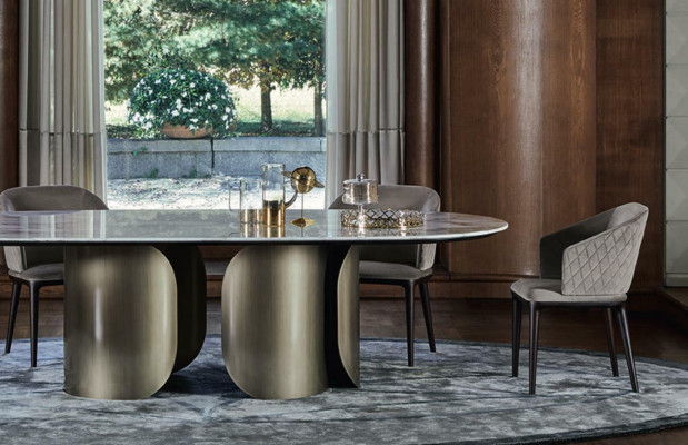 Mesas Piedra Cocina Mesa de comedor moderna Mesa Comedor Muebles de lujo Diseño Nuevo