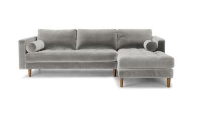 Sofá esquinero en forma de L, sofá de salón esquinero, sofá tapizado, diseño de asientos, sofá de tela nuevo