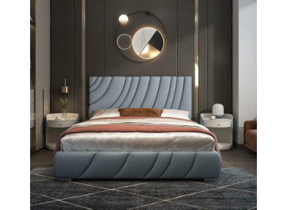 Cama Acolchada Diseño Lujo Doble Camas de Hotel Dormitorio de Lujo