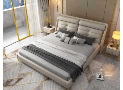 Dormitorio de lujo cama doble cama 180x200cm cuero camas estructura de cama