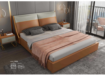 Cama de diseño para dormitorio, camas textiles de cuero de lujo para hoteles en terciopelo.
