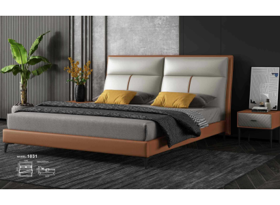 Cama de lujo Cama doble Estructura de cama Cama de habitación.