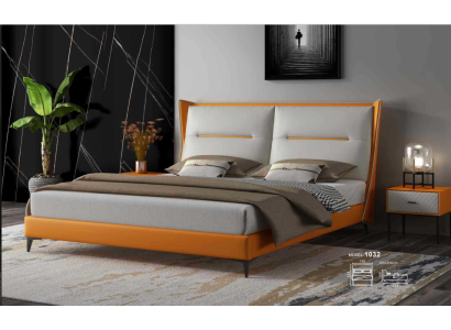 Cama de diseño moderno 180x200 cuero camas de hotel doble habitación dormitorio