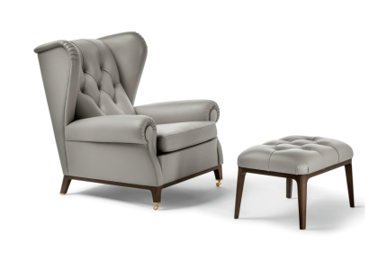 Conjunto moderno de sillones relax para televisión de 2 piezas con reposapiés.