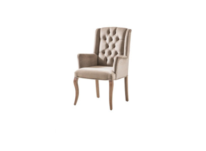 Sillón Chesterfield marrón, sillón tapizado de lujo, silla de diseñador muebles