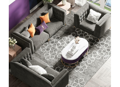 Tejido Sofá esquinero Relax Diseño Sofá Lounge Sofás Terciopelo Sofá de 3 plazas