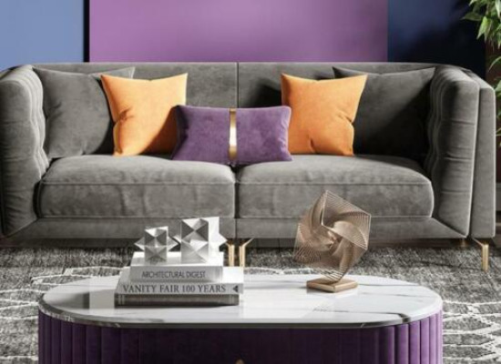 Tejido Sofá esquinero Relax Diseño Sofá Lounge Sofás Terciopelo Sofá de 3 plazas