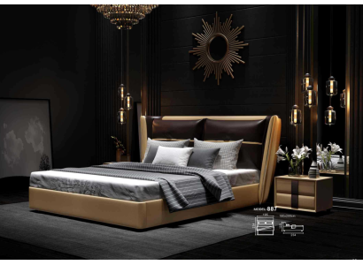 Lujo diseñador Hotel cama dormitorio camas tapizadas cama doble.