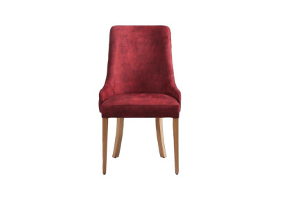 Silla Chesterfield roja, sillón moderno de respaldo alto, lujoso tapizado individual, sillas de comedor.