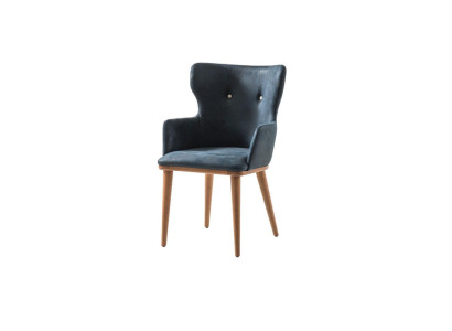 Muebles de madera sólida Silla de comedor Diseño de sillas de madera natural Silla con respaldo de madera Silla de madera nueva