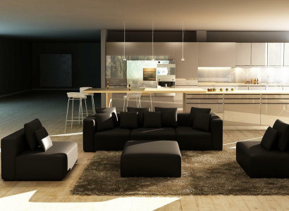 Sofá Sofá sofá de la sala de estar Sofá en forma de L Disposición multifuncional Esquina acolchada