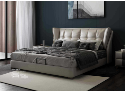 Camas de dormitorio gris colchón cama Chesterfield muebles italianos