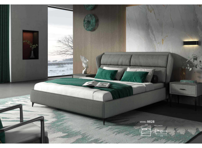 Cama clásica de lujo doble tapizada de diseño de dormitorio cama 180x200 cm