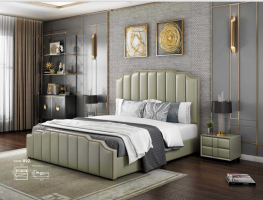 Dormitorio de lujo cama diseño camas 180x200cm doble hotel muebles mobiliario