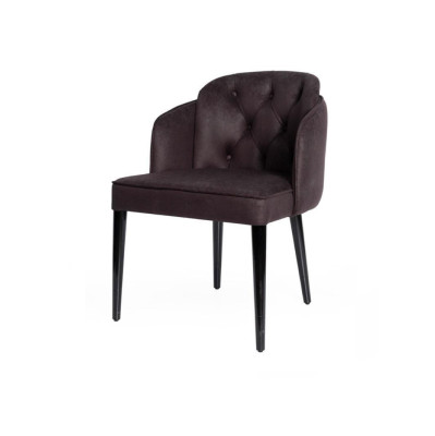 Diseño silla silla tapizada sillas salón madera maciza textil madera sillón nuevo