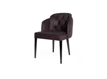 Diseño silla silla tapizada sillas salón madera maciza textil madera sillón nuevo