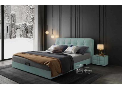 Diseño cama 180x200 cuero metal camas habitación doble lujo matrimonial