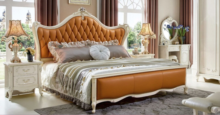 Clásica mesita de noche de noche maciza, consola de madera de dormitorio nueva.