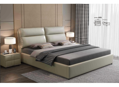 Diseño cama dormitorio textil cuero tapizado. Camas modernas 180x200cm.