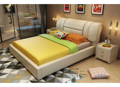 Cama de diseñador Chesterfield Camas de tela de cuero de lujo de hotel de terciopelo de lujo de hotel de cuero de lujo de hotel de tela.