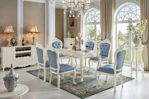 Lujoso conjunto de sillas - muebles de comedor de diseñador Chesterfield clásico de una plaza.