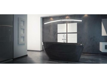Bañera independiente de lujo en negro diseño de lujo baño bañeras.