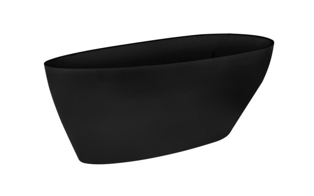 Bañera independiente de lujo en negro diseño de lujo baño bañeras.