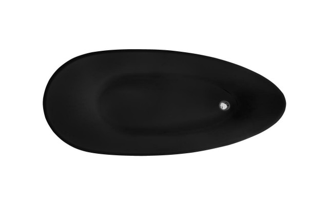 Bañera independiente de lujo en negro diseño de lujo baño bañeras.