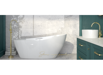 Exclusiva bañera independiente de acrílico Baño Ducha Diseño decorativo de desagüe