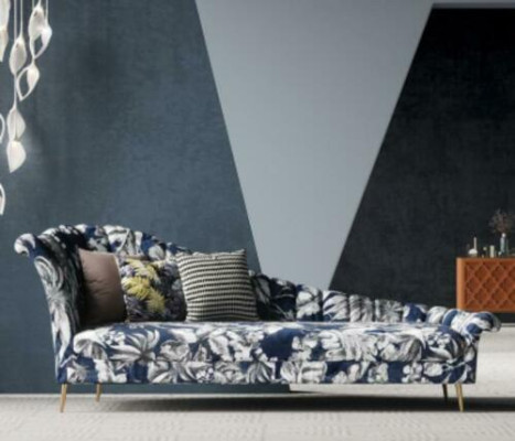 Textil Tumbona Chaise Lounge Acolchado Sofá Relax Chaiselounge Muebles de Club Nuevo