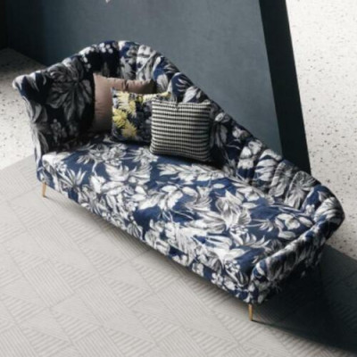 Textil Tumbona Chaise Lounge Acolchado Sofá Relax Chaiselounge Muebles de Club Nuevo