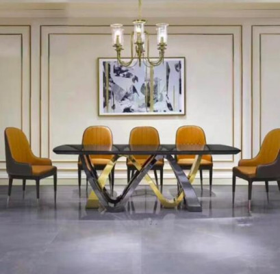 Comedor Columna Mesas Muebles Italianos Restaurante Mesa de Comedor Mesa Lujo Nuevo