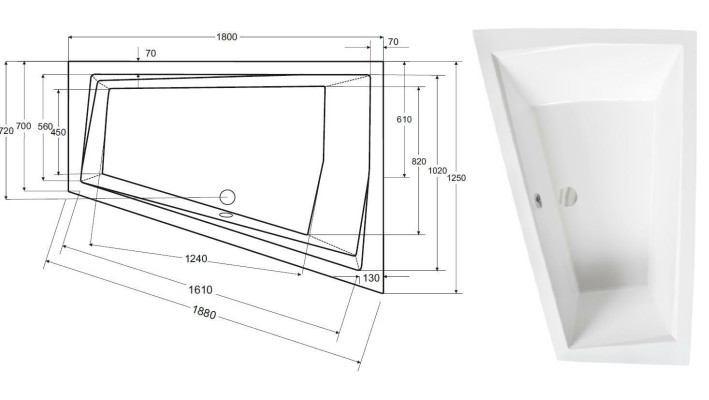 Bañera para 2 personas, bañera de esquina, baño, bañera empotrada de acrílico, diseño nuevo