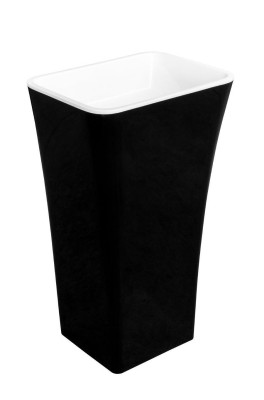 Lavabo de diseño moderno acrílico para baño independiente.