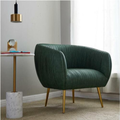 Sala de estar de lujo Nueva butaca de relajación Diseño de metal Tapicería Lounge Club