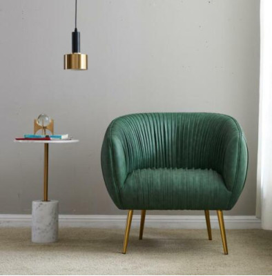 Sala de estar de lujo Nueva butaca de relajación Diseño de metal Tapicería Lounge Club