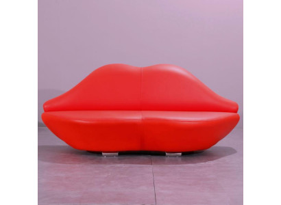 Sofá de labios 2 asientos acolchado moderno, asiento de relax lujo, muebles, sofás, sofá de dos plazas.