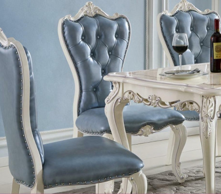 Conjunto de sillones y sillas 6X set de sillas de lujo para comedor, grupo de muebles de madera maciza.