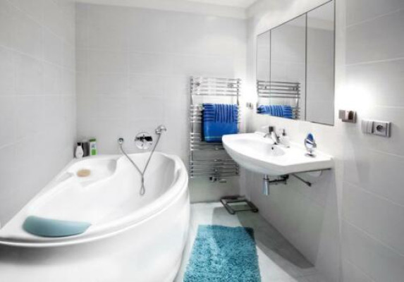 Bañera esquinera Bañera de baño exclusiva Bañera independiente de acrílico