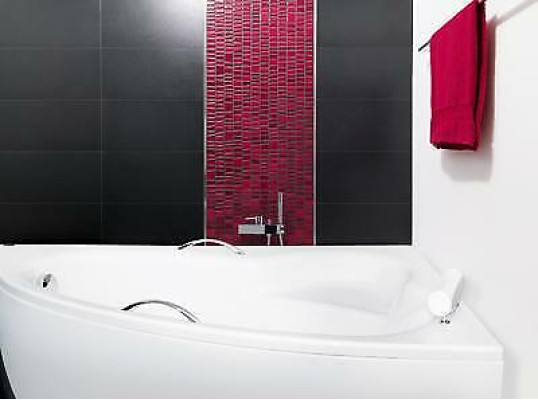 Bañera XXL esquinera Eck 150*100 cm Bañera de acrílico Baño