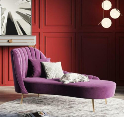 Chaise Lounge Liege Luxus Möbel Polster Liegen Sofa Relax Chaiselounge  Sofá chaise longue de lujo para descansar con cojines y tapizados.