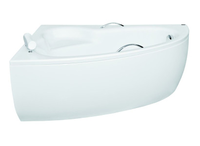 Bañera de esquina de baño con forma desigual Diseño de bañera blanca