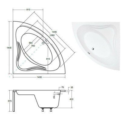 Baño bañera esquina diseño bañera esquinera delantal desagüe silicona.