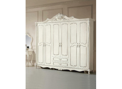 Armario de ropa Muebles de 6 puertas Armario de madera Armario de dormitorio Mueble de madera maciza