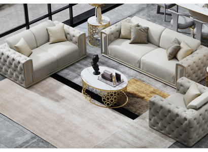 Sofá set de 3+2+1 plazas, clásico sofá conjunto de salón, sofás tapizados.