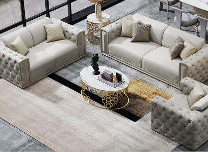 Sofá set de 3+2+1 plazas, clásico sofá conjunto de salón, sofás tapizados.