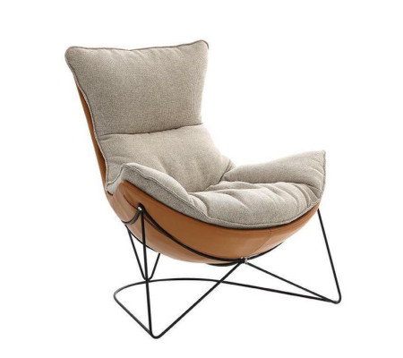 Diseño de sofá tapizado giratorio de tela relax moderno sillón nuevo.