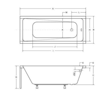 Bañera rectangular Bañera de diseño Revestimiento de bañera Bañera de acrílico Bañeras de diversos tamaños
